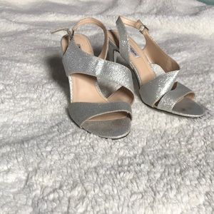 Silver Sparkly High Heels